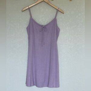 Kendall & Kylie Linen blend spaghetti strap swing dress